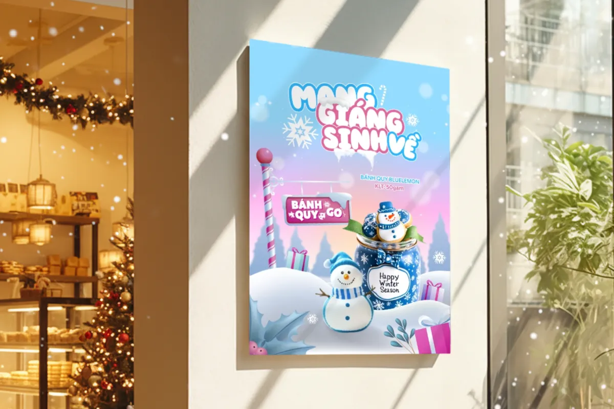 Mẫu Poster Giáng Sinh đẹp, ấn tượng và tuỳ chỉnh miễn phí ngay trên Penci